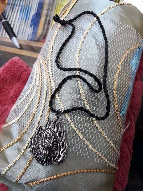 Flaming dragon-lionhead Necklace