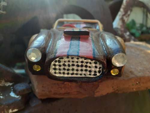 Hand carved Wooden Car - Shelby Cobra