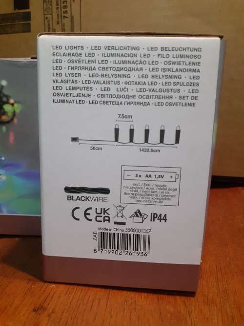 192 LED Light string Multicolour - Battery Operated with Timer