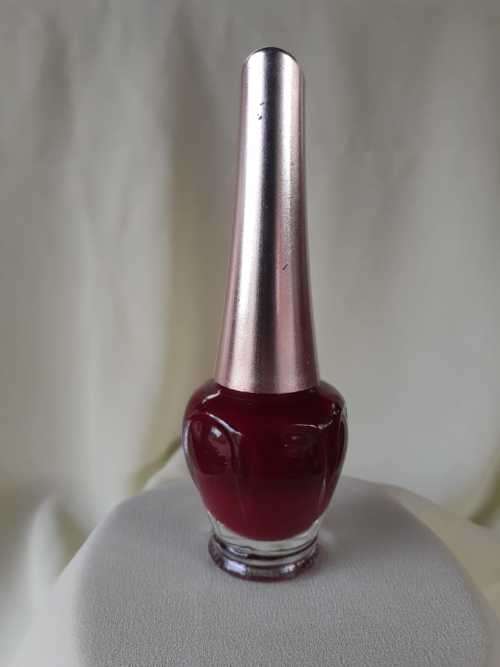 Nail Polish in Wine Red Color