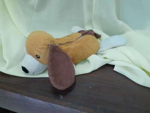 Plush Dog Heat Pad - Microwaveable Inner