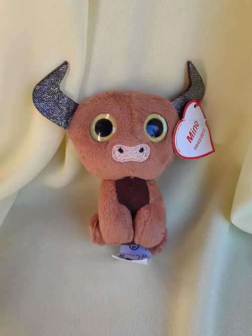 Plush McDonalds TY Teenie Beanie Boos - Mino the Minotaur EYES Glow in Dark