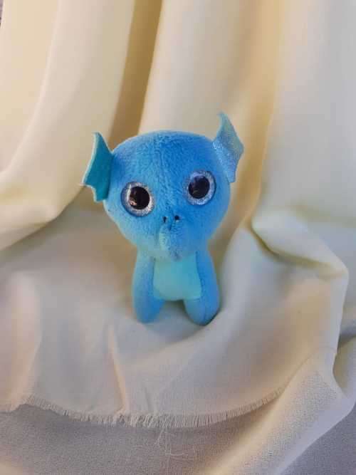 Plush McDonalds TY Teenie Beanie Boos - Neptune the Hippocampus EYES Glow in Dark