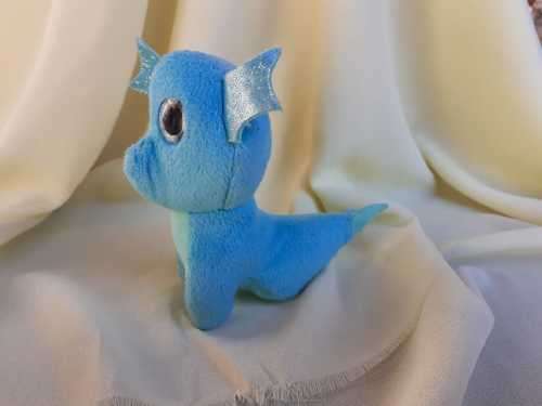 Plush McDonalds TY Teenie Beanie Boos - Neptune the Hippocampus EYES Glow in Dark