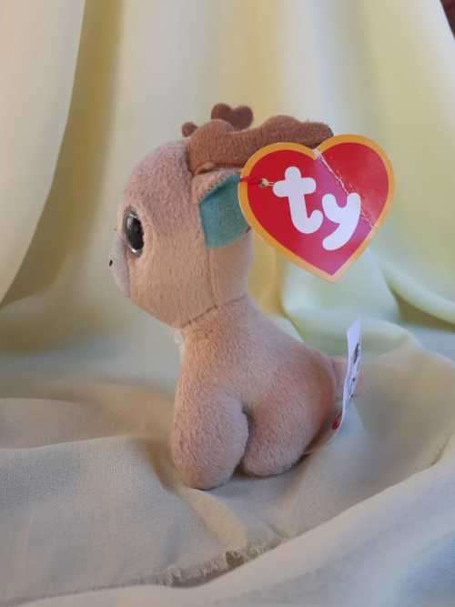 Plush McDonalds TY Teenie Beanie Boos - Rentier Glitzy