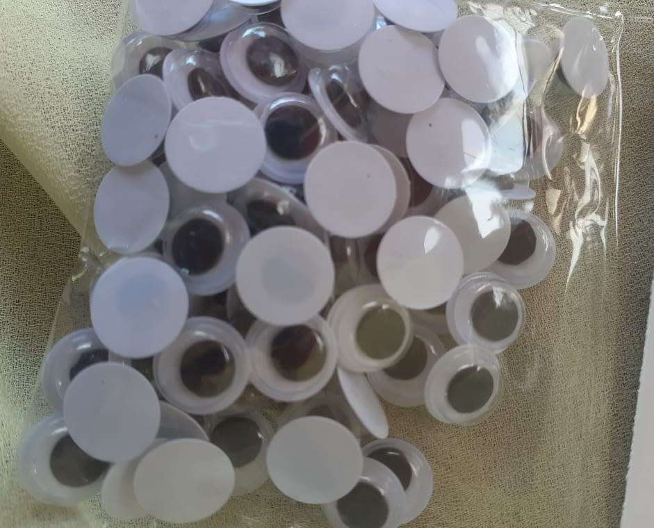 10mm Decorative Googly Eyes - 100pcs