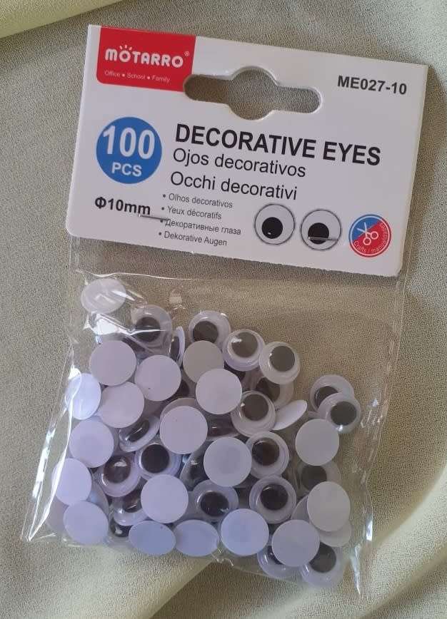 10mm Decorative Googly Eyes - 100pcs