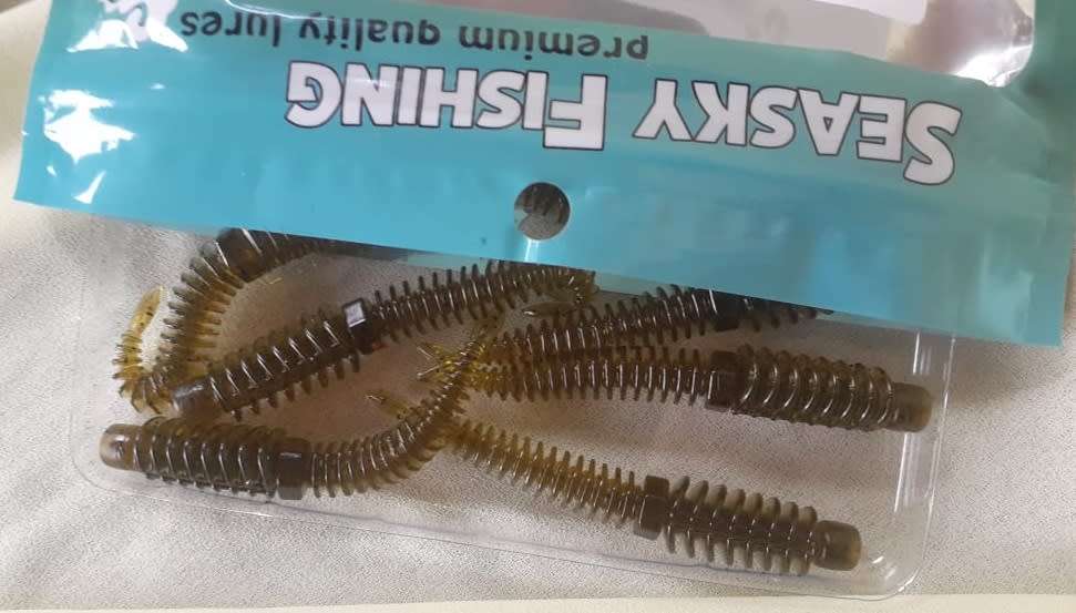 Seasky Soft Plastic Fishing Lures Floating Worm 10pc