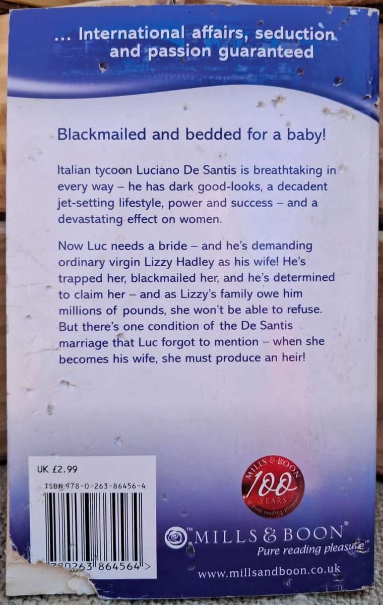 Mills and Boon Modern - The De Santis marriage (2008) MB 100 Years