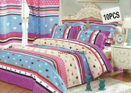 8 PIECE DOUBLE SIZE DUVET COVER SET A MUST HAVE