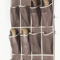 16 Pocket Over The Door Shoe Organiser