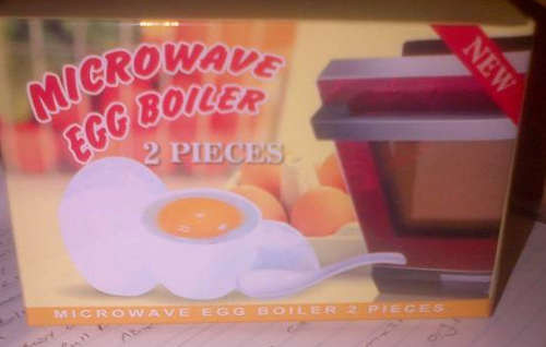 2 PIECE MICROWAVE EGG BOILER SET