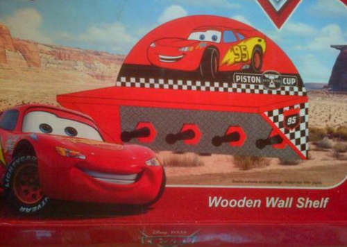 DISNEY CARS WOODEN WALL SHELF