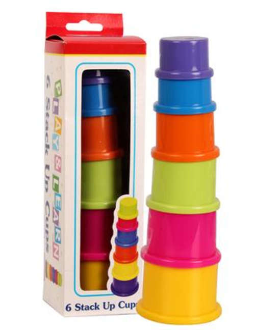 PLAY & LEARN 6 STACK UP CUPS, A MUST HAVE!!!!!!!!!!!