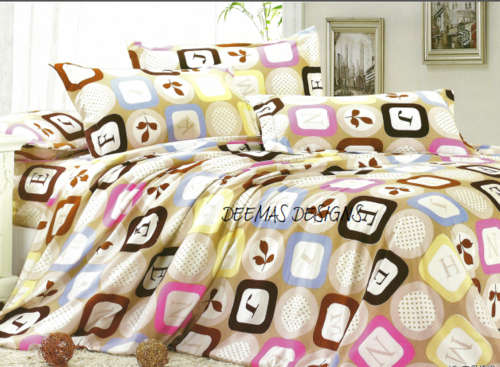 6 PIECE QUEEN SIZE COTTON FEEL DUVET COVER SET A MUST HAVE