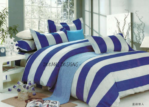 6 PIECE QUEEN SIZE COTTON FEEL DUVET COVER SET A MUST HAVE