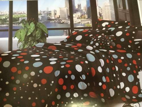 6 PIECE QUEEN SIZE COTTON FEEL DUVET COVER SET A MUST HAVE