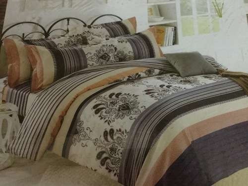 6 PIECE QUEEN SIZE COTTON FEEL DUVET COVER SET A MUST HAVE