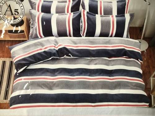 6 PIECE QUEEN SIZE COTTON FEEL DUVET COVER SET A MUST HAVE