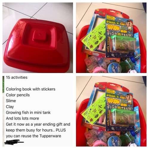 TUPPERWARE OF FUN WITH 15 ACTIVITES