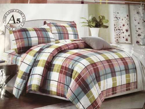 6 PIECE QUEEN SIZE COTTON FEEL DUVET COVER SET A MUST HAVE