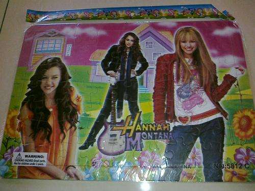 CARDBOARD HANNAH MONTANA 36 PIECE PUZZLE!!!!!!