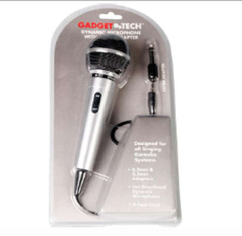 GDGET TECH DYNAMIC MICROPHONE!!!!!!!!! FOR ALL SINGING KARAOKE SYSTEMS!!!!!!! A MUST HAVE