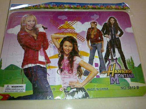 CARDBOARD HANNAH MONTANA 36 PIECE PUZZLE!!!!!!