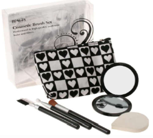 BEAUTY COSMETIC 6 PIECE BRUSH SET !!!!!!!!!!!
