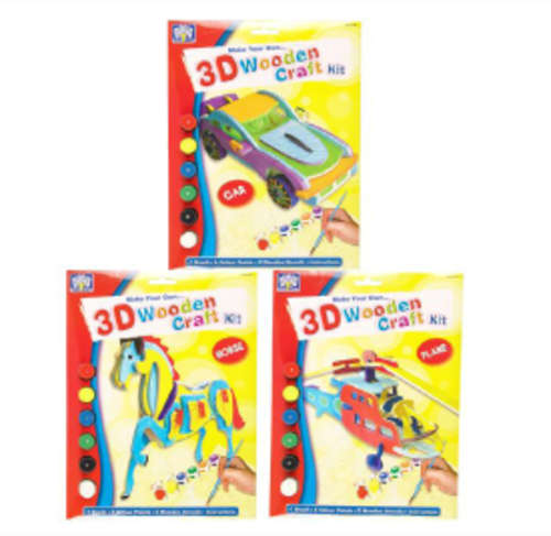 3D WOODEN CRAFT KIT!!!!!!!!!!! FUN AND MAKES A GREAT GIFT!!!!!!!