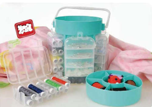 DELUXE SEWING KIT 210 PIECE WITH CUSTOM STORAGE CADDY!!!!! AS SEEN ON TV