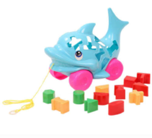 PULL ALONG DUCK WITH SHAPE SORTER!!!!!!!!!!! A MUST HAVE!!!!!!!!
