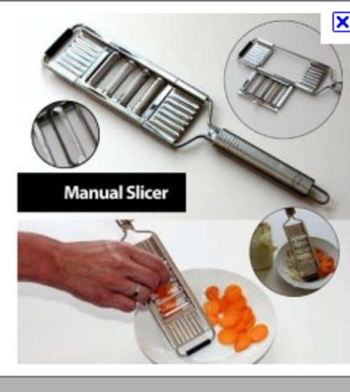SLICER MANUAL A MUST HAVE!!!!! AS SEEN ON TV