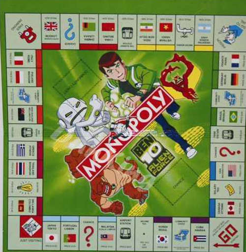 BEN10 JUNIOR MONOPLT SET!!!!!!!!!!! A MUST HAVE!!!!!!!!