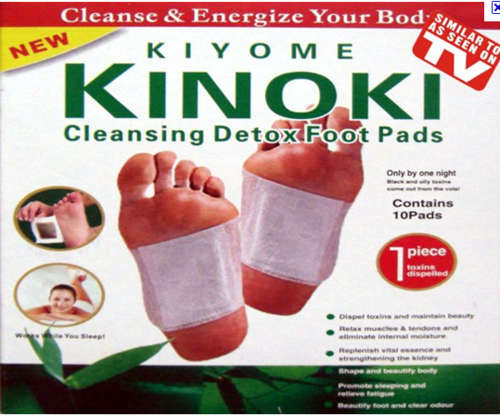 KINOKI CLEANSING DETOX FOOT PADS PACK OF 10!!!!!  AS SEEN ON TV