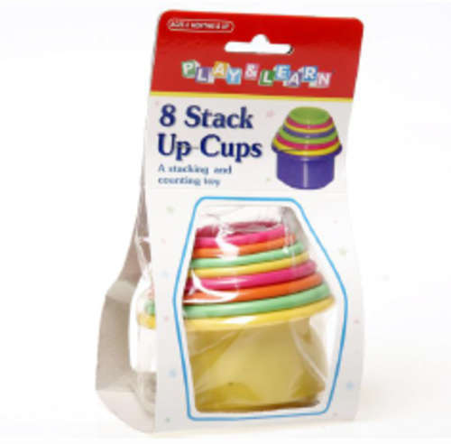 PLAY & LEARN 8 STACK UP CUPS, A MUST HAVE!!!!!!!!!!!