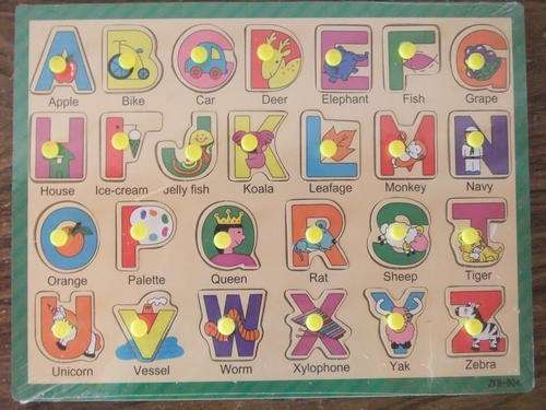 ABC JIGSAW PUZZLE WITH EASY HOLD HANDELS !!!!!!