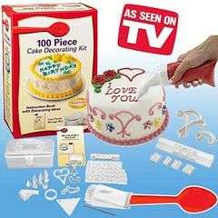 100 PIECE CAKE DECORATING KIT!!!! AS SEEN ON TV