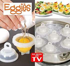 EGGIES HARD BOIL EGGS WITHOUT THE SHELL AS SEEN ON TV