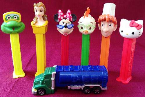 Collectable PEZ Collection - Truck, Mini Mouse, Hello Kitty, Chicken Little...