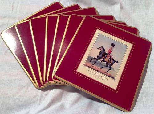 Officers of the British Army Set of 8 Placemats