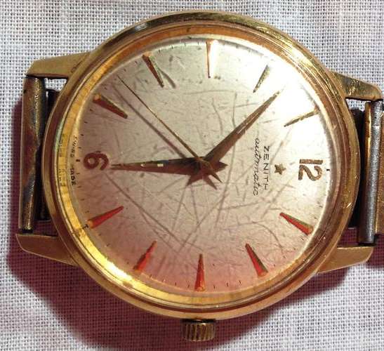 Highly Collectable Vintage Gentleman's Zenith Automatic Rolled Gold Watch Swiss Made