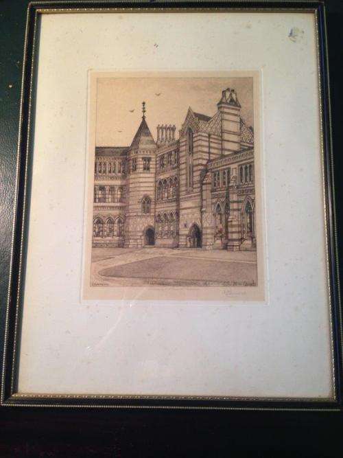 STUNNING VINTAGE ETCHING BY EDWARD BURROW