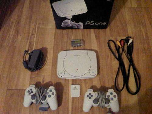 COLLECTORS ITEM!! ORIGINAL SONY PsOne Slim IN BOX!!! HARDLY USED!! PLUS Approximately 50 GAMES!!!