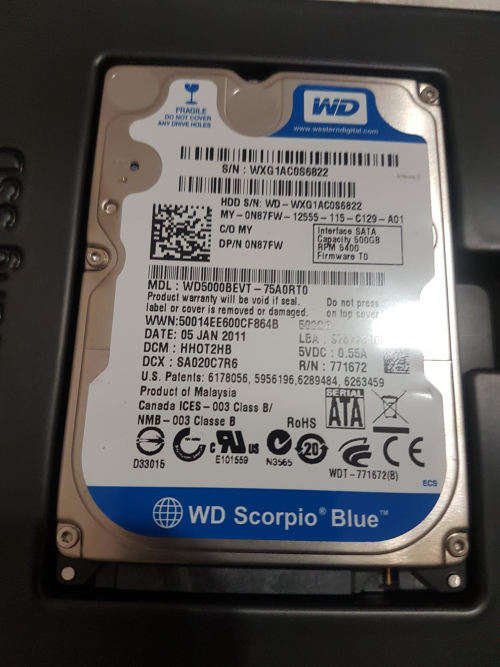 500gb Western Digital Hardrive