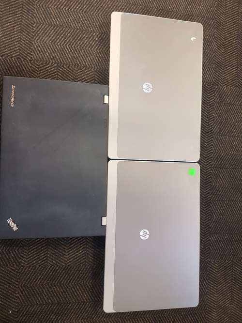 3 Laptops HP and Lenovo for spares