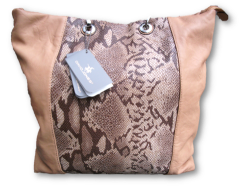 ORIGINAL DAVID JONES-HANDBAG BROWN- 100%