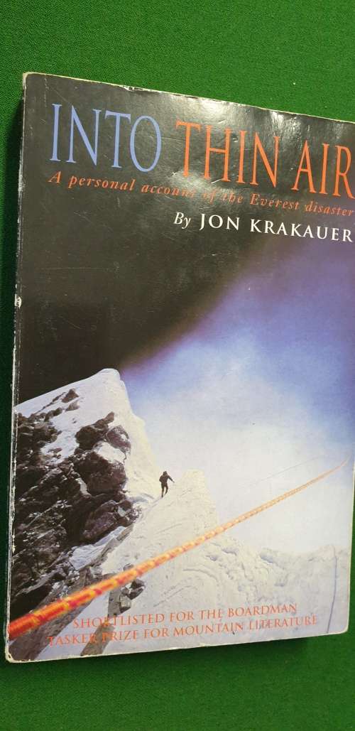 Into thin air. Jon Krakauer. Mountaineering.