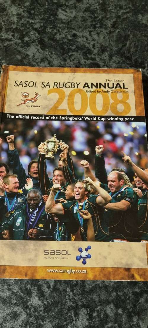 Sasol SA Rugby Annual 2008, 37th edition, Andy Colquhoun (Ed)