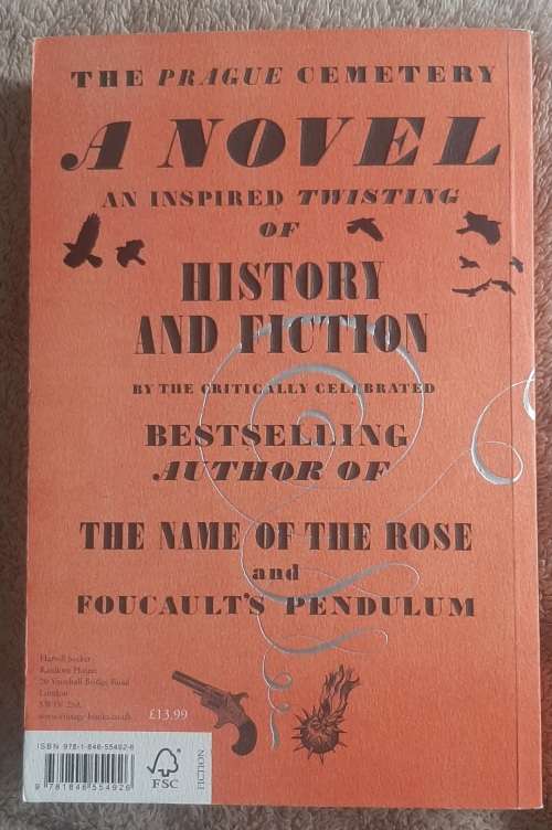 The Prague Cemetery Author: Umberto Eco